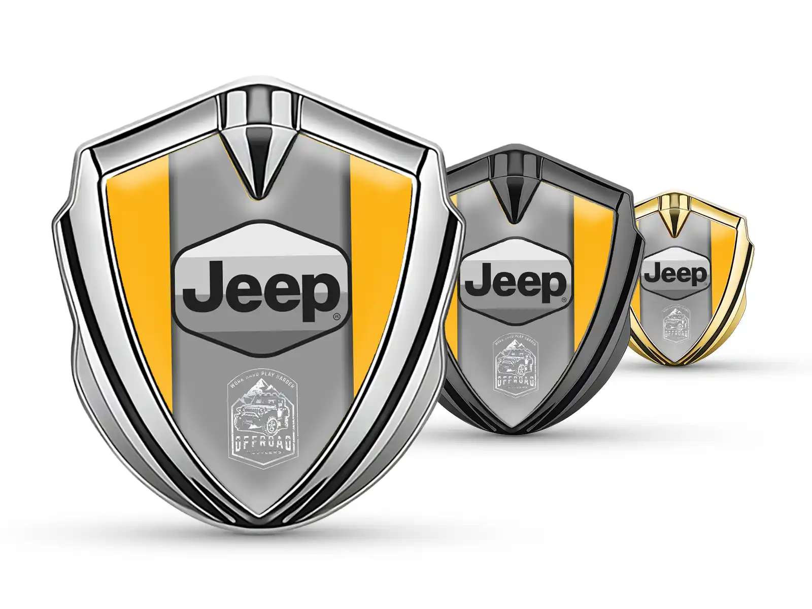 Jeep Badge Auto Stile Pro Inox Costruito